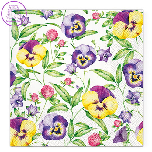 Obrúsky TaT 33x33cm Beautiful Pansies