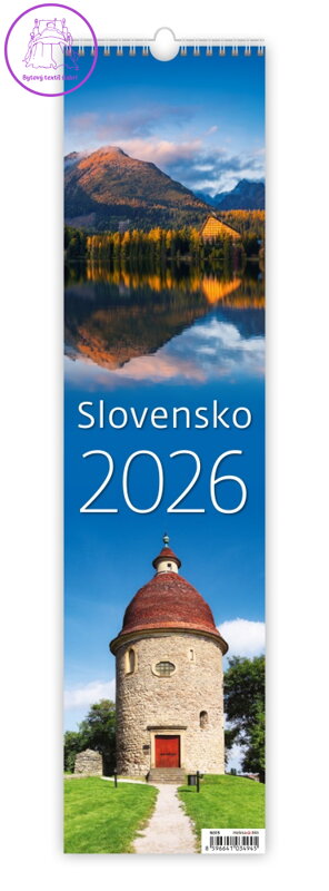 Nástěnný kalendář 2026 Slovensko - kravata Nástěnný kalendář 2026 Slovensko - kravata