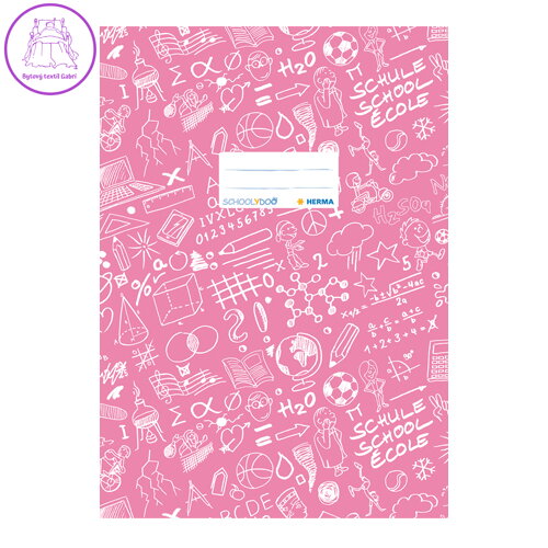 Obal na sešit Schooldoo A4 sv.růžový / 1ks Obal na sešit Schooldoo A4 sv.růžový / 1ks
