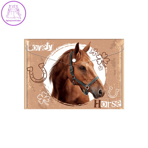 Obal PP s patentkou A5, Lovely Horse Obal PP s patentkou A5, Lovely Horse