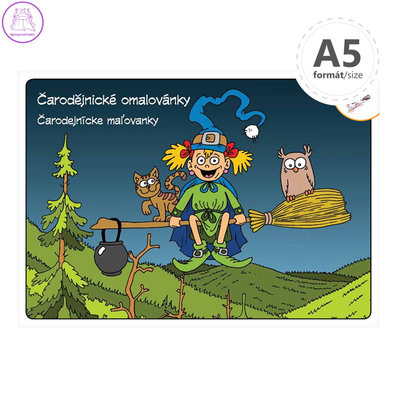 Omalovánka A5 - Čarodějnické omalovánky Omalovánka A5 - Čarodějnické omalovánky
