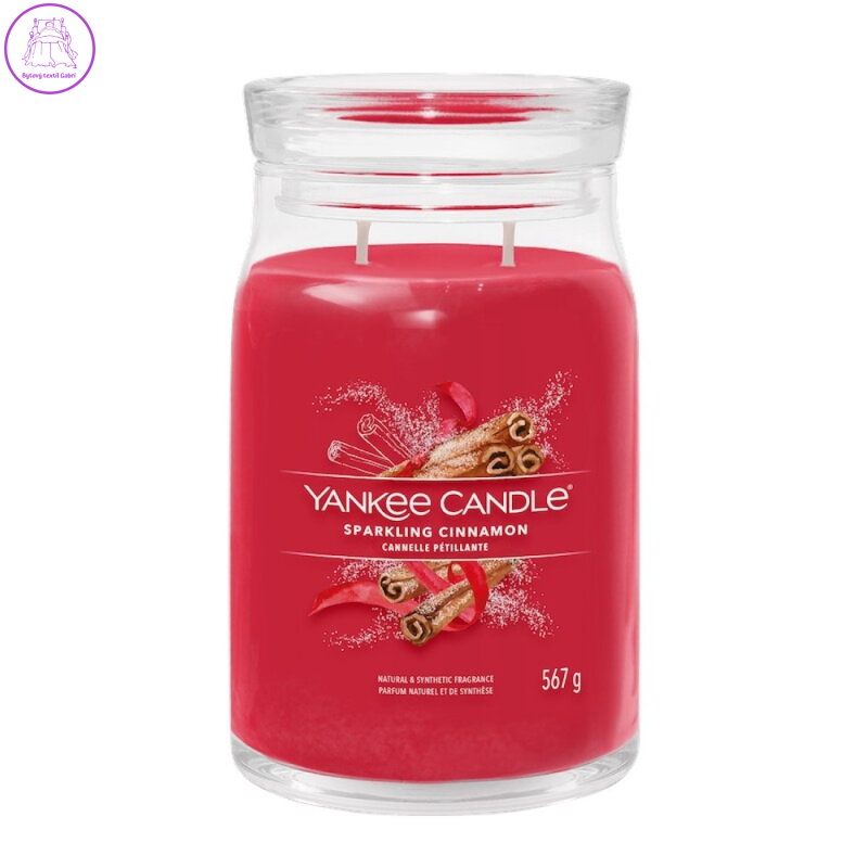 Svíčka Yankee Candle - SPARKLING CINNAMON, velká