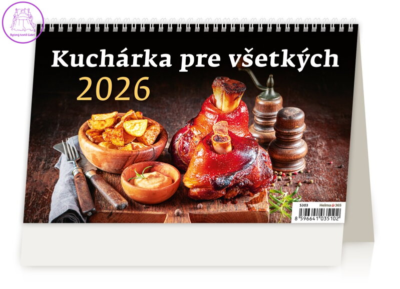Stolní kalendář 2026 Kuchařka pro všechny Stolní kalendář 2026 Kuchařka pro všechny