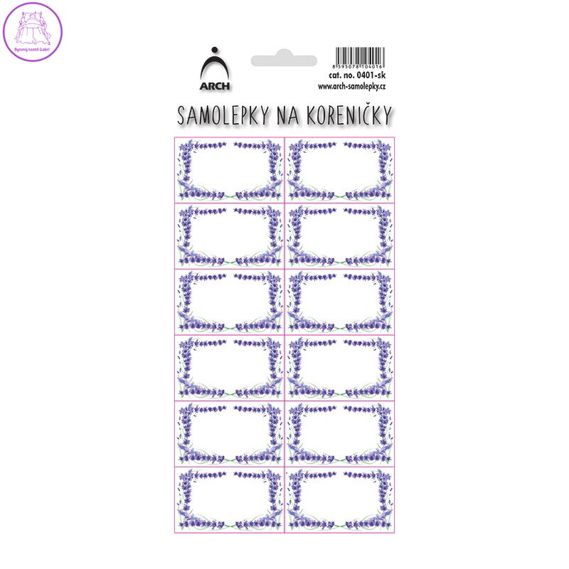 Samolepky na kořenky - levandule