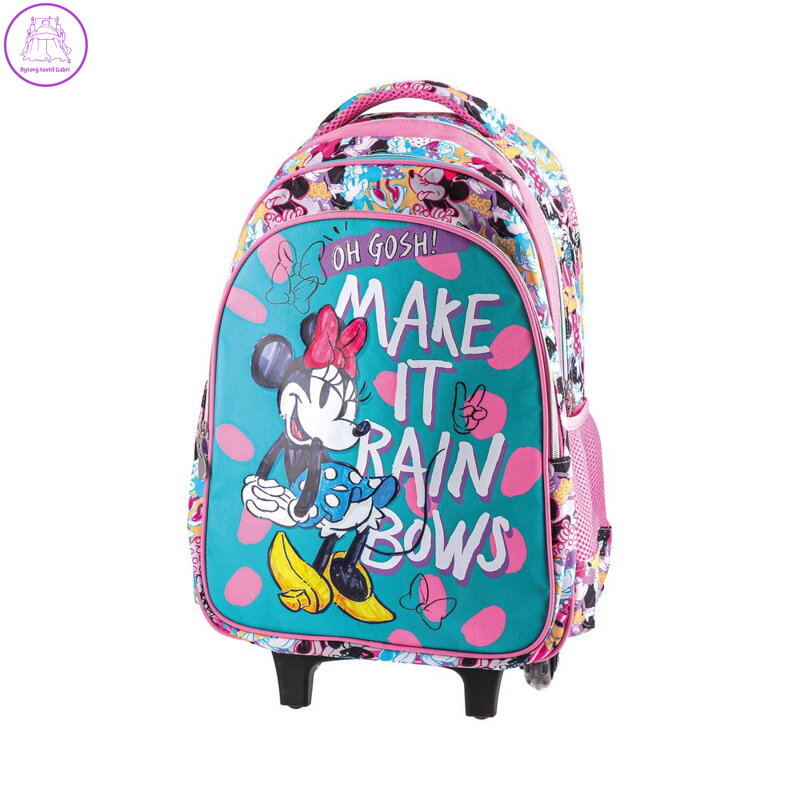 Školní batoh na kolečkách URBAN - make it rainbows, Minnie Mouse