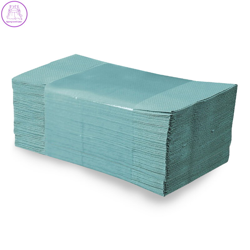 Papírové ručníky ZZ, 25x23 cm, zelené (5000 ks) Papírové ručníky ZZ, 25x23 cm, zelené (5000 ks)