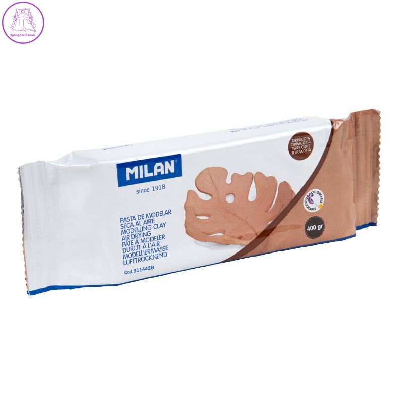 Modelovací hmota MILAN - Hnědá (Terracotta) 400g, na vzduchu tvrdnoucí