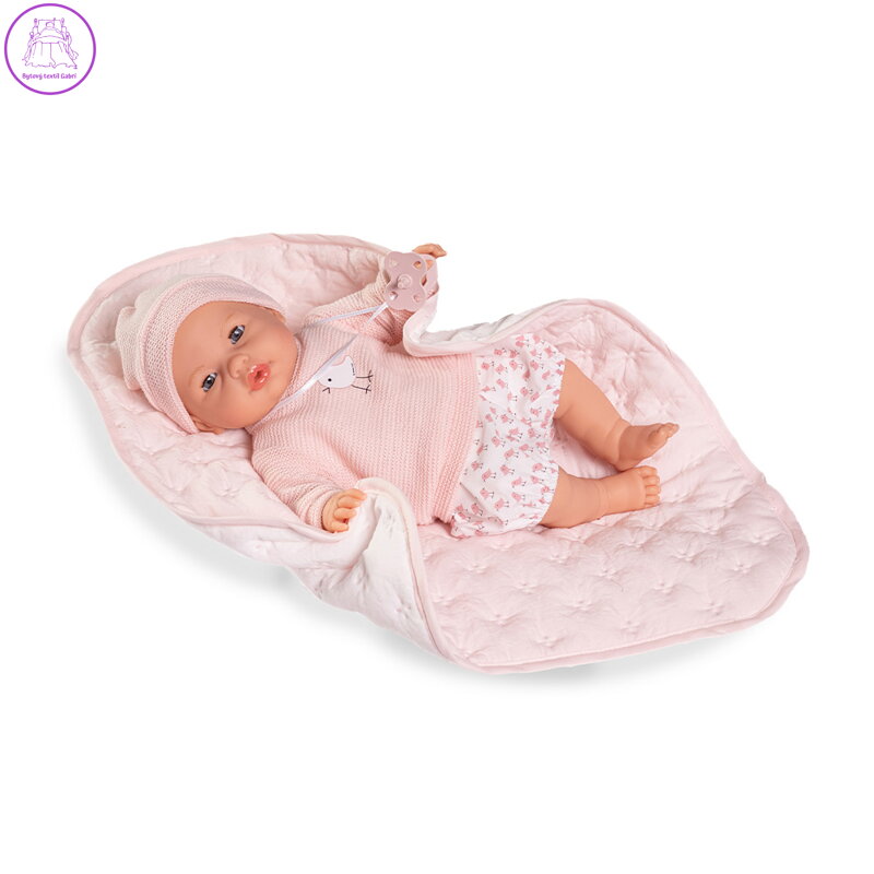 Panenka Bimba s prošívanou dekou 37 cm, se zvukem