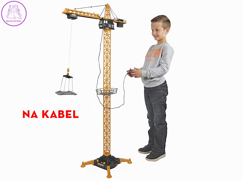 2-Play Traffic jeřáb 132cm na kabel se světlem v krabičce