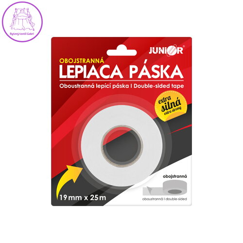 Lepicí páska obojstranná JUNIOR 19 mm x 25 m