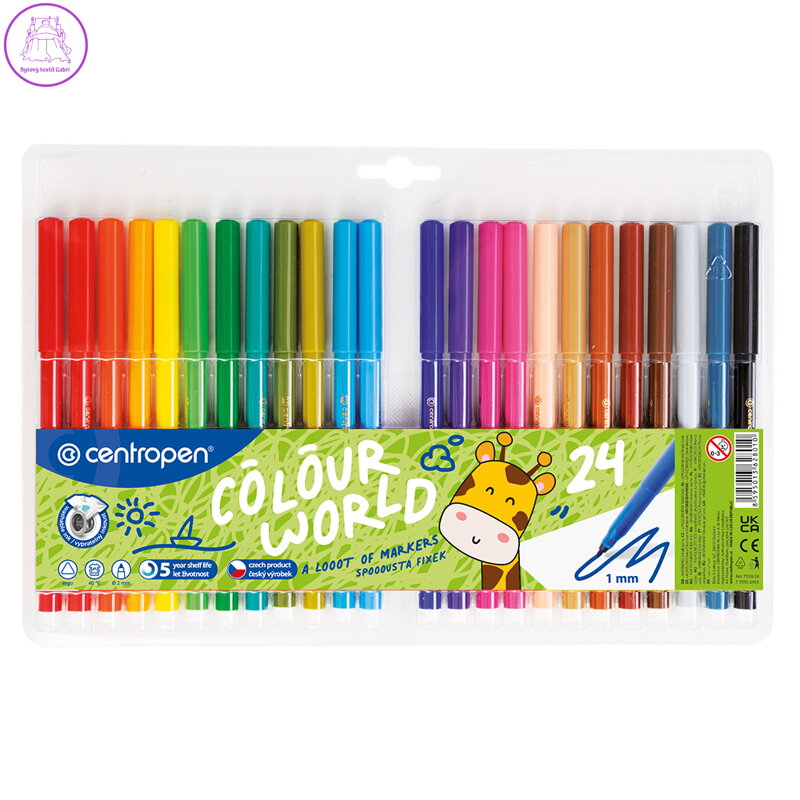 Fixy - CENTROPEN 7550 - sada 24 ks Fixy - CENTROPEN 7550 - sada 24 ks