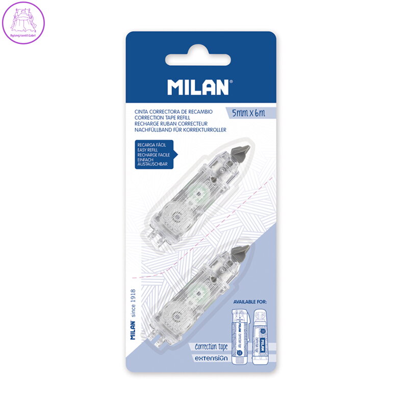 Korektor náplň MILAN 5 mm x 6 m - blister sada 2 ks