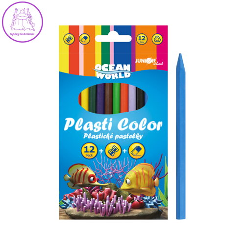 Plastické pastelky Plasti Color - sada 12 ks Plastické pastelky Plasti Color - sada 12 ks