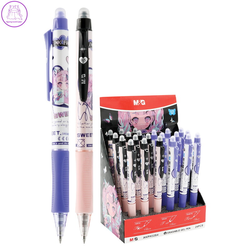 Roller M&G Pink Fantasy 0,5 mm, modrá náplň (2 vzory)