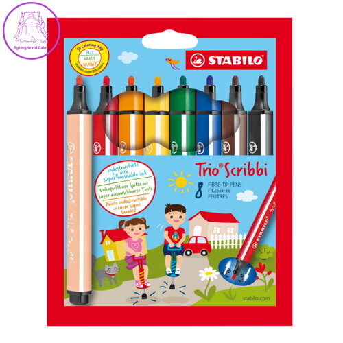 Fixy STABILO Trio Scribbi 8 ks Fixy STABILO Trio Scribbi 8 ks