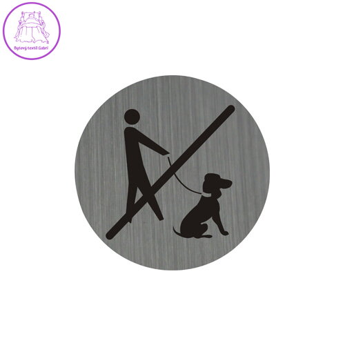 Piktogram 7,5 cm - Zákaz vstupu so psom