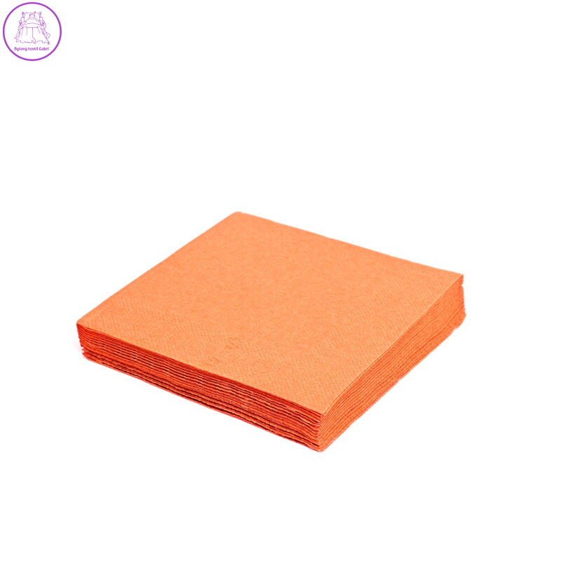 Ubrousek (PAP FSC Mix) 3vrstvý oranžový 40 x 40 cm [250 ks]