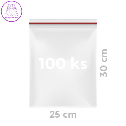 Sáčky rychlouzavírací 25 x 30 cm (100 ks v bal.)