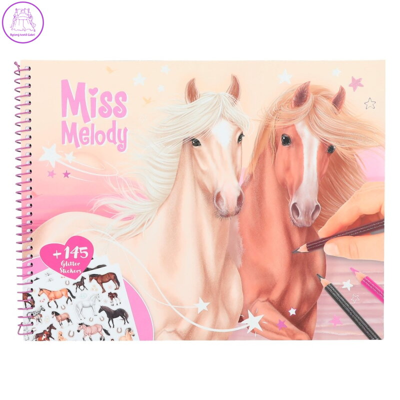 Omalovánka Miss Melody - Album Horse se samolepkama