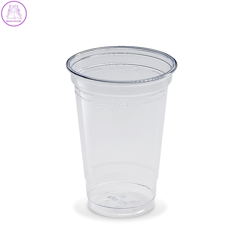 Kelímek (rPET) čirý Ø95mm 0,4L [50 ks]