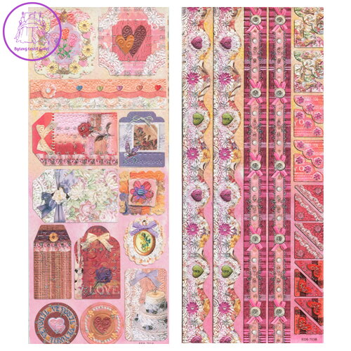 Nálepky  EDSG 703  A-B dekorační