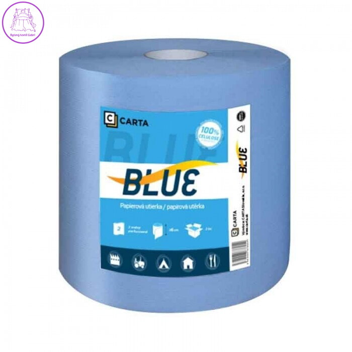 Utěrka univerzální KARINA GRAND BLUE, 2-vrstvé / 920 útržků, 2 ks / bal Utěrka univerzální KARINA GRAND BLUE, 2-vrstvé / 920 útržků, 2 ks / bal