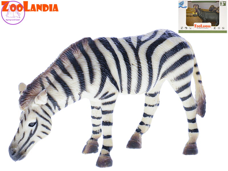 Zoolandia zebra/hroch 9,5-12cm v krabičce