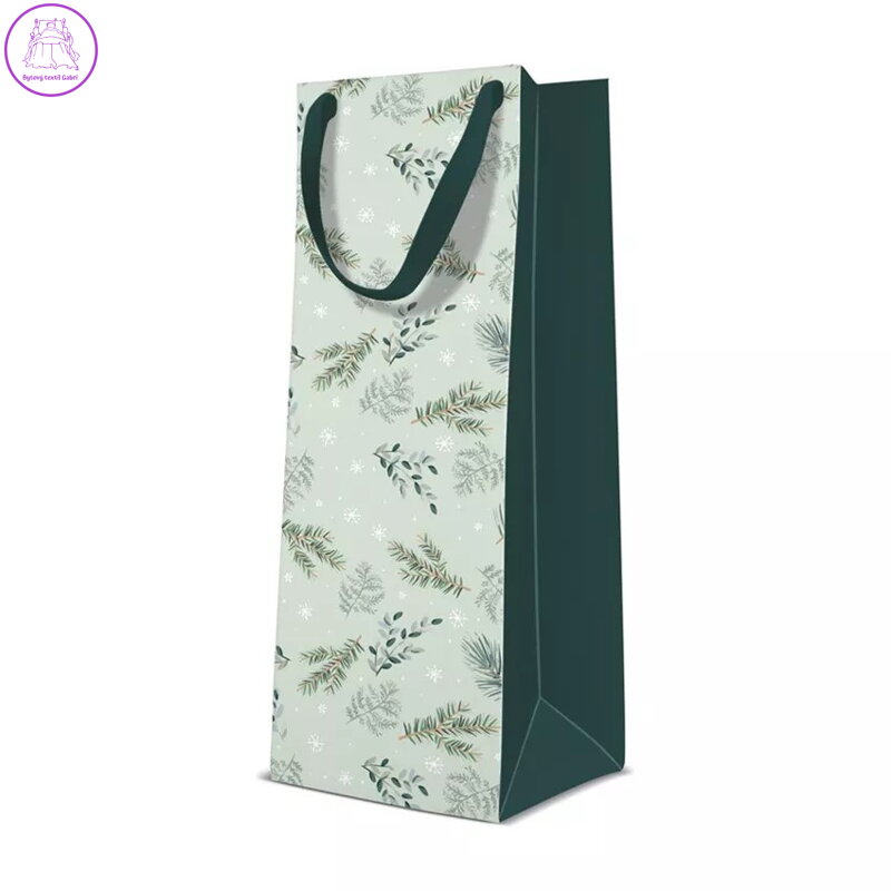 Dárková taška PAW premium Delicate Twigs (mint), láhev