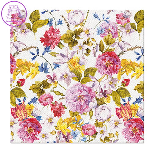 Obrúsky PAW AIRLAID 40x40 cm Herbal roses Obrúsky PAW AIRLAID 40x40 cm Herbal roses