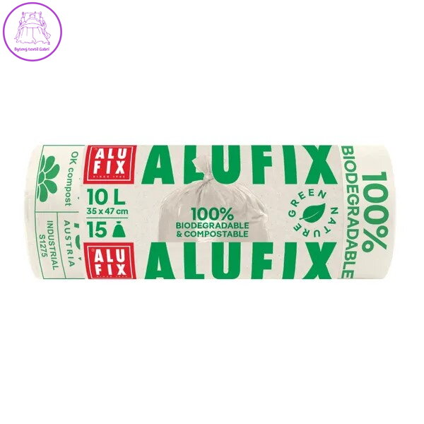 Pytle na odpadky 10L /15ks Alufix Green Nature BIO