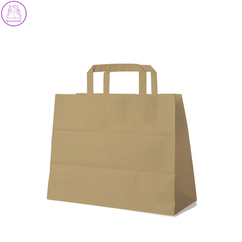 Papírové tašky 32x17x25 cm hnědé / 50ks /