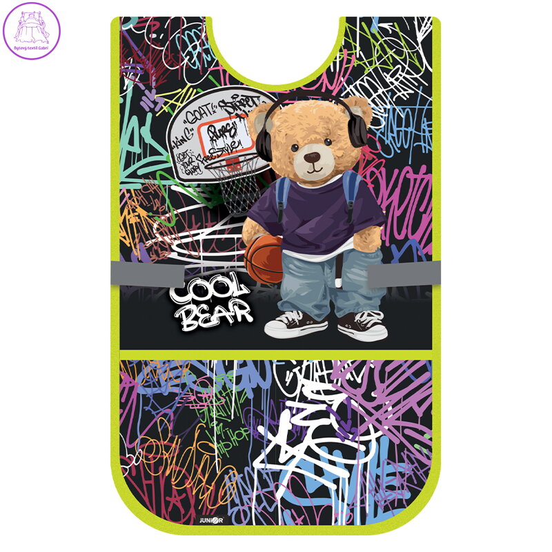 Zástěra/pončo pro výtvarnou výchovu JUNIOR S8 - Cool Bear