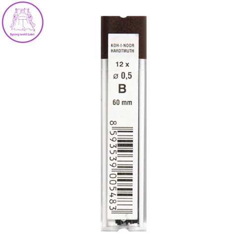 Grafitové tuhy KOH-I-NOOR B / 0,5 mm, 12 ks Grafitové tuhy KOH-I-NOOR B / 0,5 mm, 12 ks