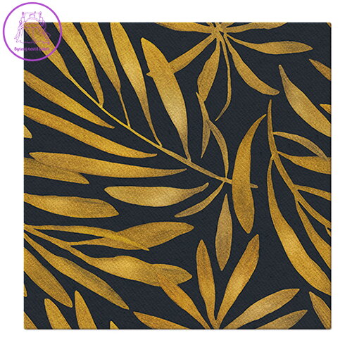 Obrúsky PAW AIRLAID 40x40 cm Golden leaves Obrúsky PAW AIRLAID 40x40 cm Golden leaves