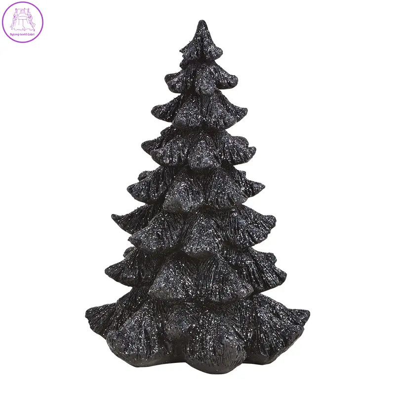 Vánoční stromek 21 cm, černý