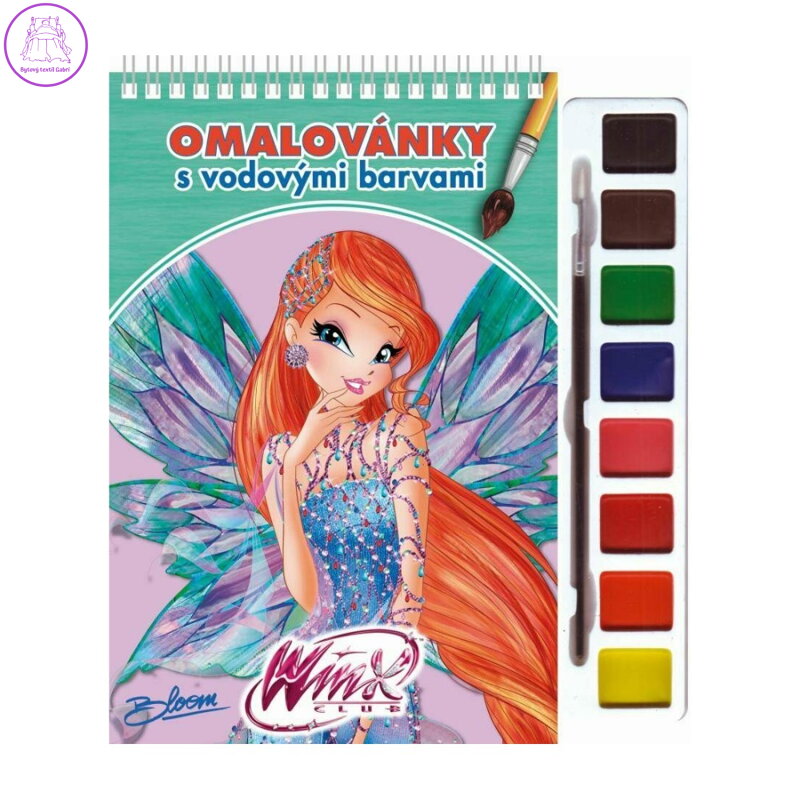 Omalovánka A5 Akim - S vodovými barvami - Víla