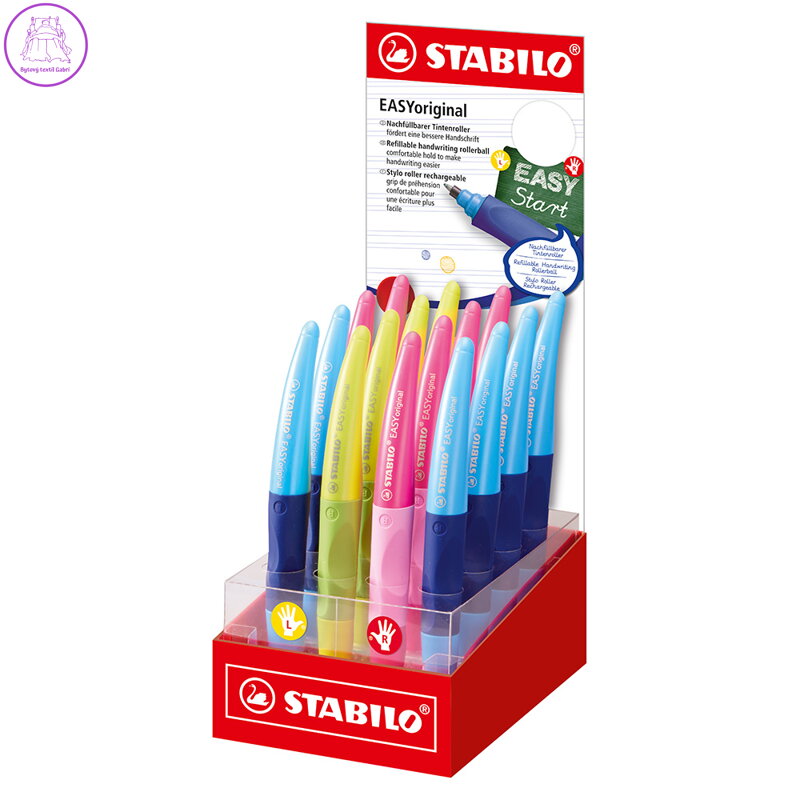 STABILO EASYoriginální kuličkový váleček - Stojan 16 ks