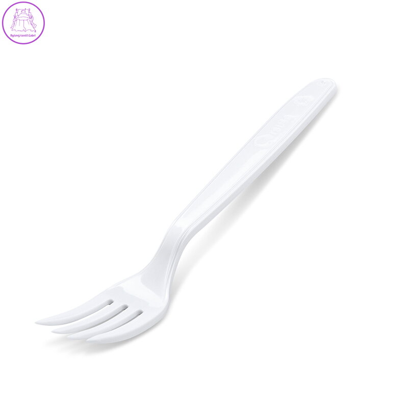 Vidlička (PP) znovu použitelná bílá 18,5cm (50 ks)