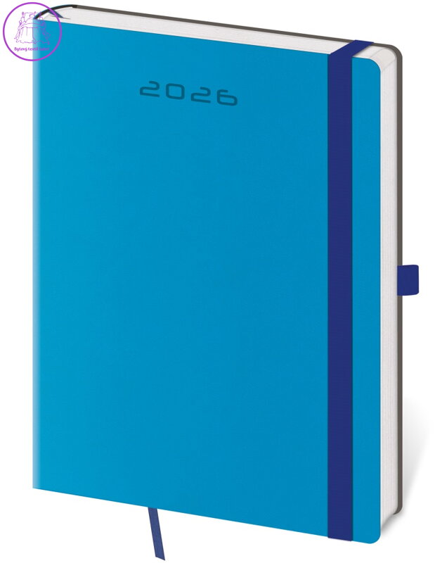 Diář 2026 týdenní B6 Flexies - modrý
