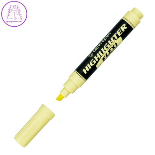 Zvýrazňovač CENTROPEN 8542 FLEXI PASTEL - žlutý