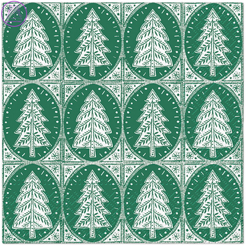 Ubrousky PAW L 33x33cm Pattern Christmas Trees