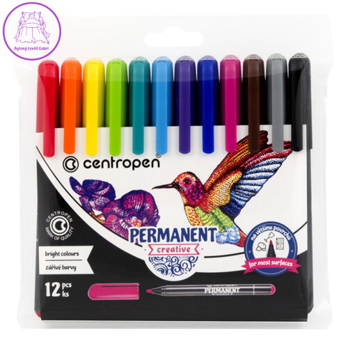 Popisovače CENTROPEN 2896 Creative, sada 12ks