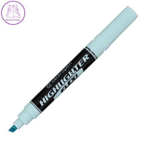 Zvýrazňovač CENTROPEN 8542 FLEXI PASTEL - modrý