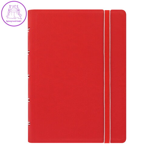 Filofax notebook kapesní červený