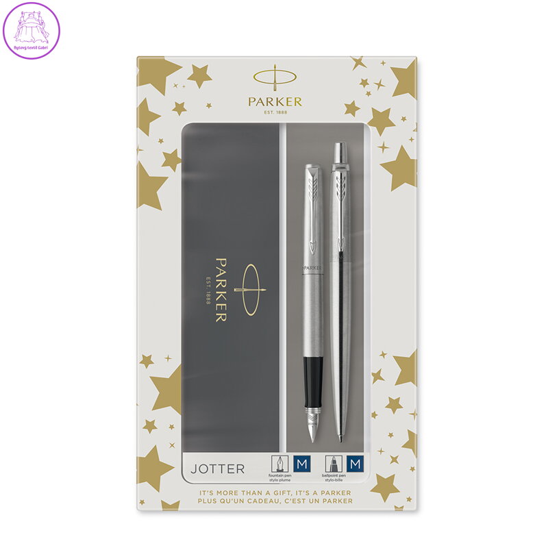 Parker Jotter Stainless Steel CT - sada plnicí pero a kuličkové pero