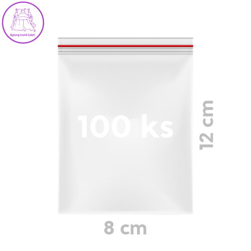 Sáčky rychlouzavírací 8 x 12 cm (100 ks v bal.)