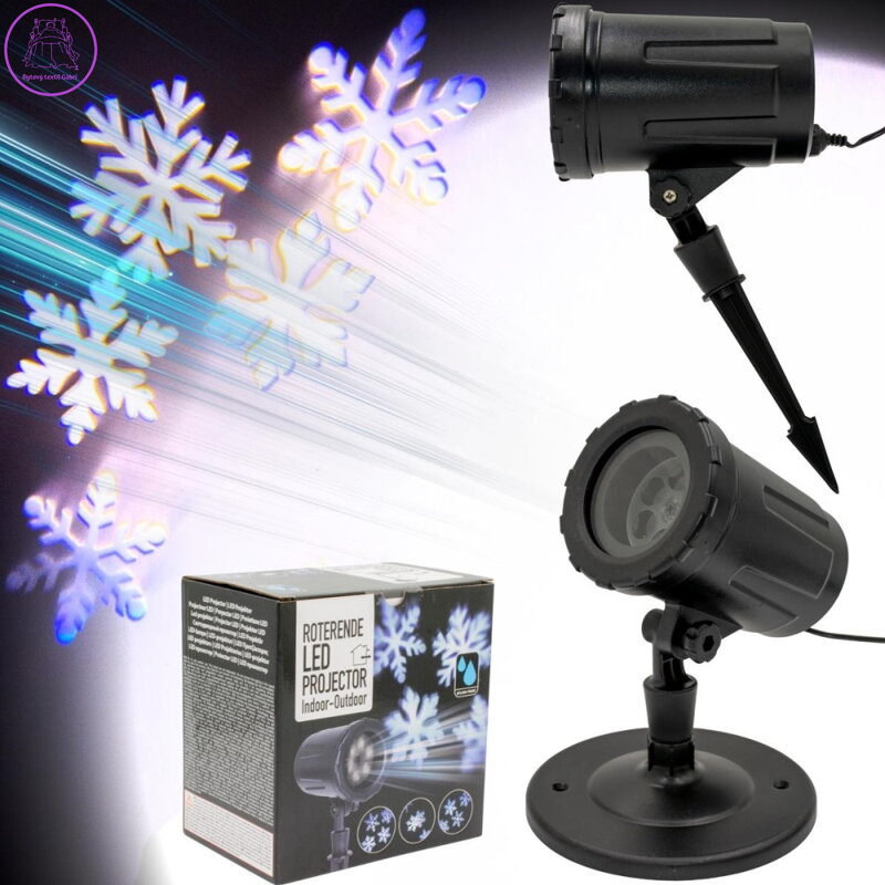 LED Projektor, Vánoční vločky IP44