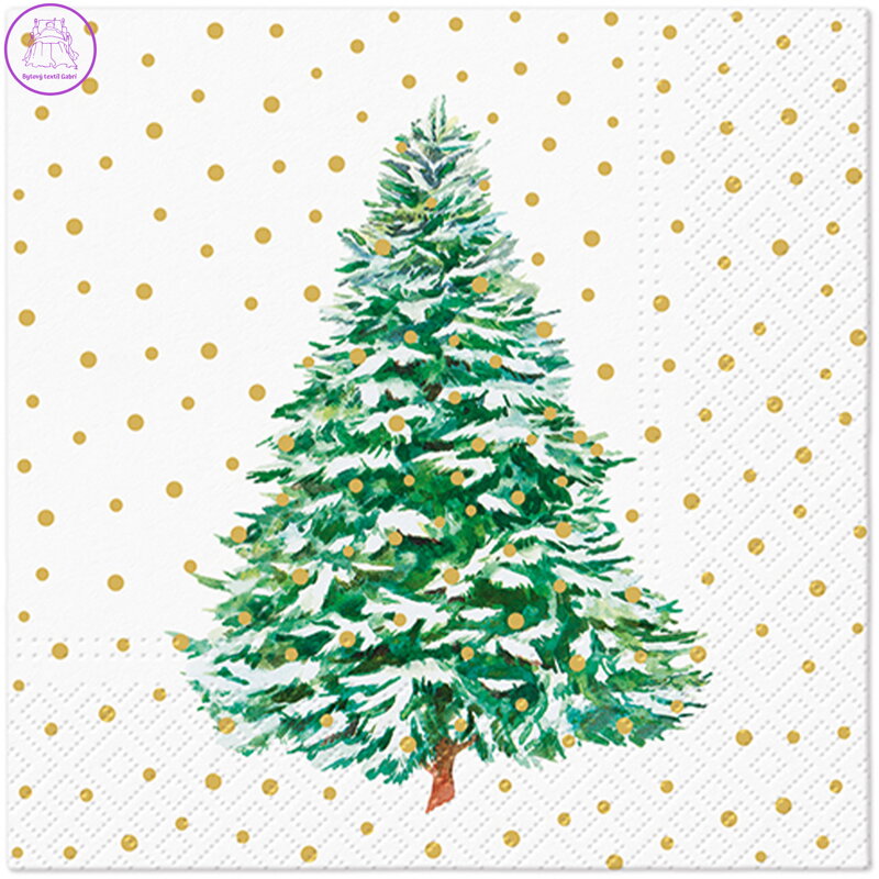 Ubrousky PAW L 33x33cm Frosted Forest Charm