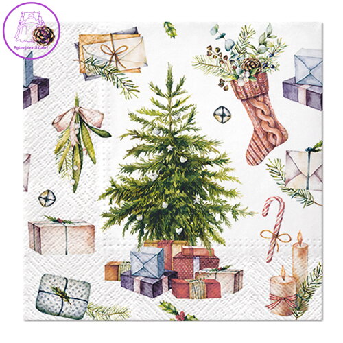 Ubrousky PAW L 33x33cm Christmas at Home