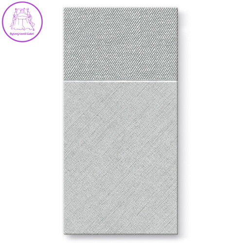 Kapsy na příbory PAW AIRLAID 40x40cm Bamberg Grey, 25 ks/bal Kapsy na příbory PAW AIRLAID 40x40cm Bamberg Grey, 25 ks/bal